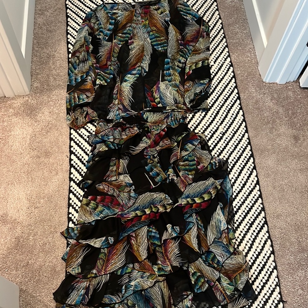 Feather skirt set